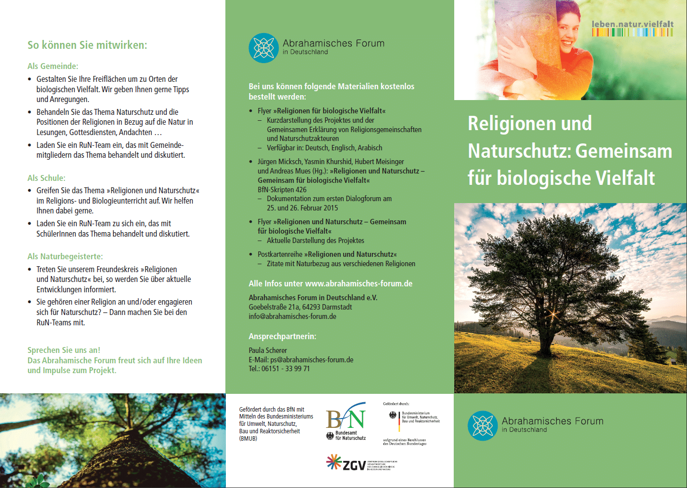 Neuer Flyer Zum Run Projekt Abrahamisches Forum