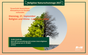online: Kick Off zum ersten interreligiösen Klimafestival @ online